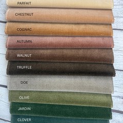 MILA – MINI MOHAIR SOFT PLAIN VELVET UPHOLSTERY FABRIC BY THE YARD