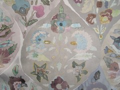Etamine Paris Pastel Floral Print Fabric Cotton Or Blend 84″L x 60.50″W