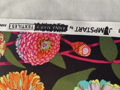 Fabric Cotton Large Colorful Flower By Anna Maria 43” X 36”325