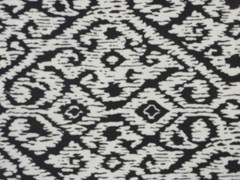 2 Yds Richloom Screen Print Solarium Fabric Black/White Geometric Indoor/Outdoor