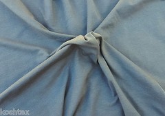 Gray Organic Cotton Spandex Fabric Eco Friendly Jersey Knit By Yard 4/16
