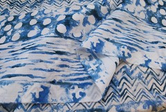 53‘’Wide Mulberry Silk Cotton Fabric Geometric Pattern Natural Dress Fabric Silk