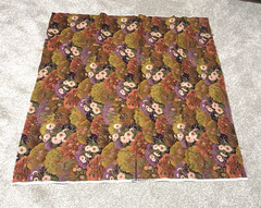Oriental Gardens By Artistic Expressions Asian Floral Gold metallic Fabric 43”