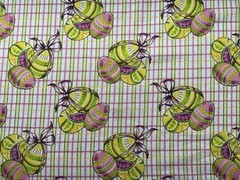 Cotton fabric Purple Egg Checked Pattern Fabric springs Global 44”x 29” 931