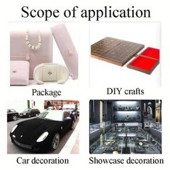 Self Adhesive Faux Suede Fabric Wrap Film Sticker Stretch Car Interior DIY Craft