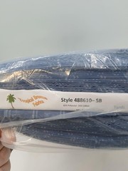 Seersucker Plaid Slate Blue Poly Cotton Fabric Bolt 25 Yards Apparel Clothing