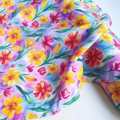 Digital Material 55”Wide Soft Rayon Viscose Poplin Fabric Children Clothing