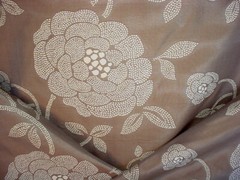 7Y GP & J Baker LB50002 Rosetta Bronze Silk Damask Drapery Upholstery Fabric