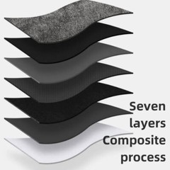 Black Alcantara Style Self Adhesive Car Interior Vinyl Wrap Faux Suede 200X150