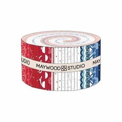 Kimberbell Basics STAR SPANGLED ~ 40 Jelly Roll Strip 2.5″ Quilt Fabric Maywood