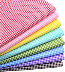 Inee Gingham Fat Quarters Fabric Bundles, Quilting Fabric for Sewing Crafting, 1