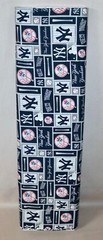New York Yankees ~ Logo Pattern MLB Cotton Fabric 1/4 Yard 9” X 56”