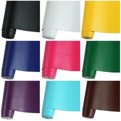 Solid Color Red Faux Leather Roll 10″X53″(25cmX135cm),Smooth