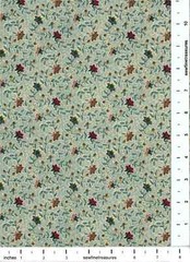 Plantation circa 1800’s Mini Flowers Green Ro Gregg Vintage Fabric FQ – 1/4 Yard
