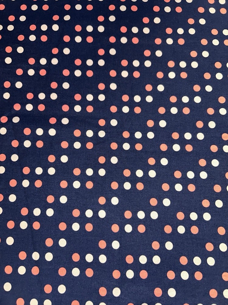 1 2/3 Yards Cotton + Steel Lucky Strikes Dime Store Dot Fabric Prewashed Blue