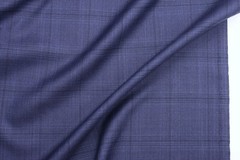 Reda Timeless Blue Tonal Check 4.3 m. quality suiting fabric made in Italy