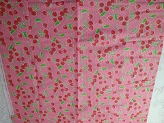 Pink Cherry Sunny Fruit Small Toss Springs Creative Products BTHY 18×44 Plisse