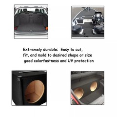 Brown Suede Headliner Fabric w/ Foam Backing Car DIY Replacement 60″x60″