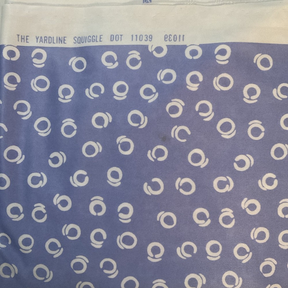 60” X 5 Yards “The Yardline Squiggle” Polyester Knit One Way Stretch Fabric