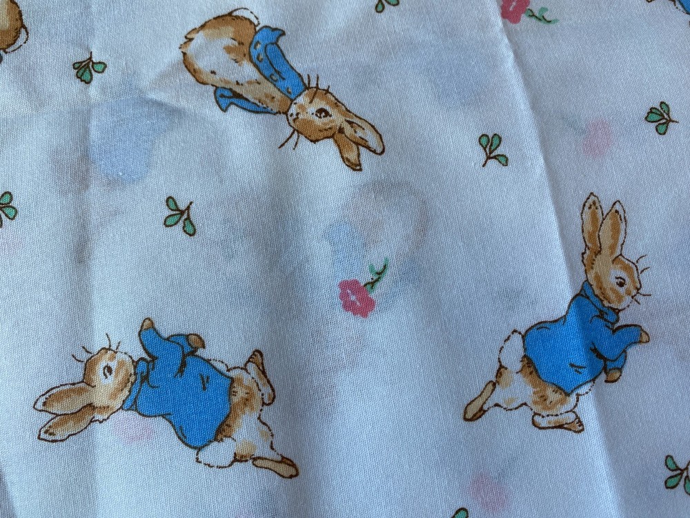 BEATRIX POTTER FABRIC~Frederick Warne 1992~VINTAGE PETER RABBIT~Blue Jacket~9 yd