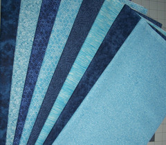 8 Blues Fat Quarters Bundle Tonal one on tone Fabric Precut