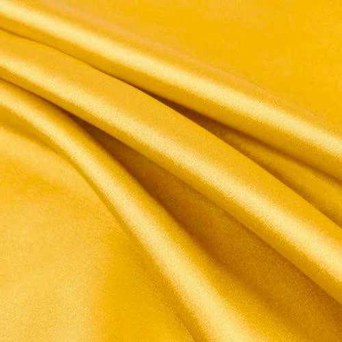 Payton GOLDEN YELLOW Faux Silk Minimal Stretch Charmeuse Satin Fabric by the Ya
