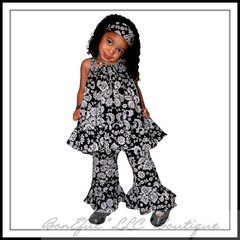 BonEful Fabric FQ Cotton Quilt B&W Black White Pink Dot Stripe Girl Damask Tile