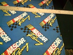 WASHED & IRONED Nascar Racing-Remnant 6″ X 44″, Cotton Fabric