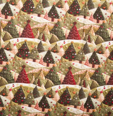 Little Johnny 100% Cotton 3D Felt Festive Tree Fabric 149cm Wide Crafty Material