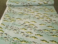 Rod & Reel BTY Hautman VIP Fishing Crappie Walleye Greenish Gray Water