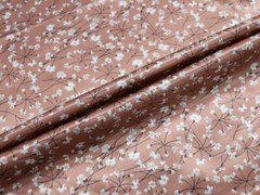 By Yard Elegant Floral Satin Fabric Soft Polyester Charmeuse Material