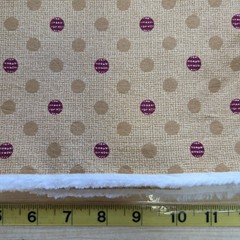 Blue Skies by RJR Thimbleberries Fabric 5.5 Yards Beige Red Polka Dots Cotton