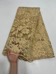 5 Yards Sequin Embroidery Tulle Lace Fabric Net African Lace Fabric Women Dress