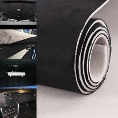 Headliner Material Automotive Fabric Black Suede 98″×60″ Car Roof Upholstery