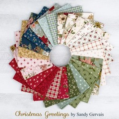 Christmas Greetings 10″ Square Pack by Riley Blake