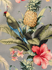 New 10.75 yd Tommy Bahama Beach Bounty Tangelo Waverly Outdoor Fabric-4.75yd&6yd