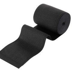 EBOOT 1 Pcs Elastic Spool (4 Inch X 5 Yard,Black) 4 x 5 Yard, Black