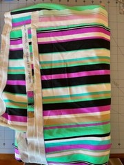 Spandex Fabric 4-Way Stretch Mutli Colored Stripes (3 + yards)