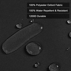 108×58″ Pre-Cut 1200D Canvas Fabric Waterproof UV Fade Resistant for Awning Tent