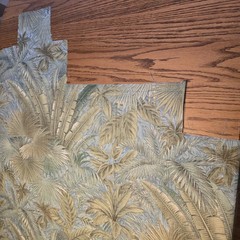 Tommy Bahama BAHAMIAN BREEZE Palms Outdoor Fabric 2 Yds X 55″ Blue Green READ