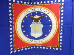 USAF United States Air Force Pillow Square Fabric Panel 4 Squares
