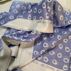 60” X 5 Yards “The Yardline Squiggle” Polyester Knit One Way Stretch Fabric