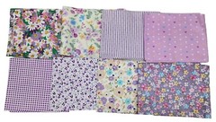 Mrs. Quilty 8 Fat Quarters Cotton Fabrics for Quilting 8 Pieces 21.6″×18.1″