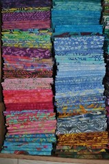Lot of 10 100% Cotton Artisan Batik Quilt Mask Fabric Fat Quarters Random Lot