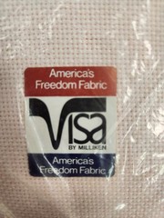 Soft Touch Visa by Milliken Cross Stitch Fabric Afghans etc 36″x60″ Peach Nectar