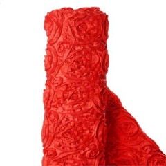 54″ wide x 12 feet Raised Roses FABRIC BOLT Wedding Party Decorations WHOLESALE
