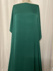 Luxurious Stretch Silk Broadcloth Emerald Green Fabric By The Yard 41-42″ Wide