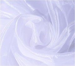 White Organza Fabric 5Yards Sheer Tulle for Weddings Events Crafts Decor