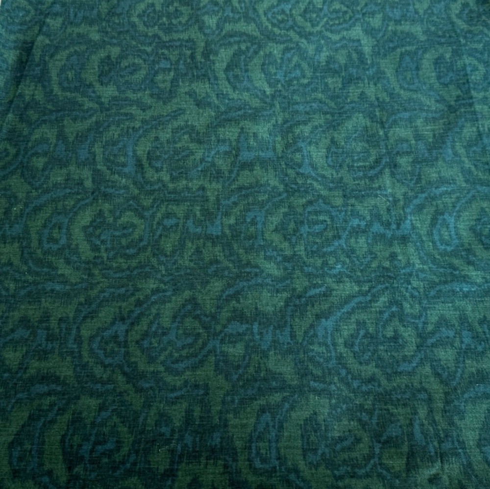 Vintage Garden Tour Waverly Green/Blue-Green “Maypole Moire” Fabric Remnants