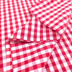 1/4″ RED GINGHAM PRINT POLY COTTON FABRIC CHECK 58″ BY THE YARD